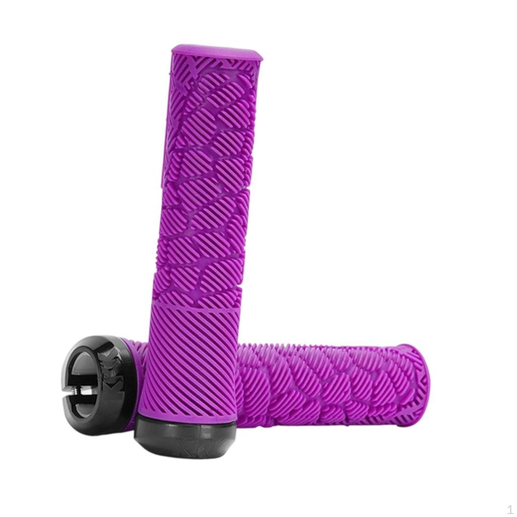 Handlebar Grips, 1 Pair Shockproof Comfortable Grips for Mountain Road Bikes, Universal Ergonomic