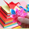 100 Pcs Origami Paper Double Sided Square Origami Paper Same Colour On Both Sides for Kids School Arts Crafts Projects