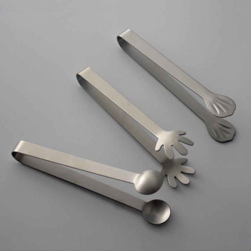 Ice Cubes Tongs Stainless Steel Cooking Tongs Kitchen Utensils For Snacks Sugar Sugar Dessert BBQ Buffet Serving Frying