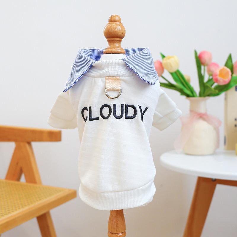 [Special Offer] Pet Dog Clothes Pet Supplies Spring and Summer Breathable Comfortable Embroidery Fake Two Pieces