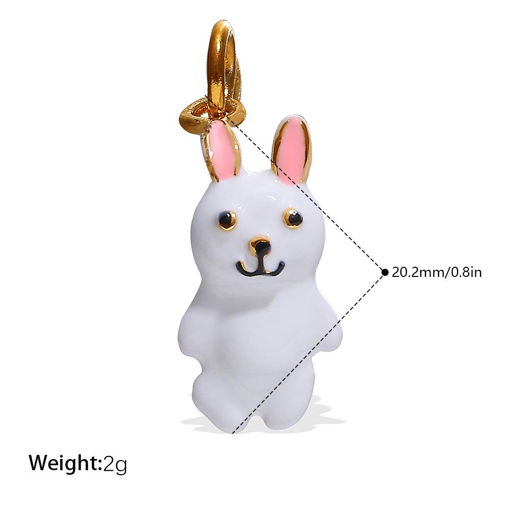 Kawaii Animal Kingdom | 18K Gold Plated Brass Enamel Animal Charm for Jewelry Making | Cute Cartoon Animal Pendant