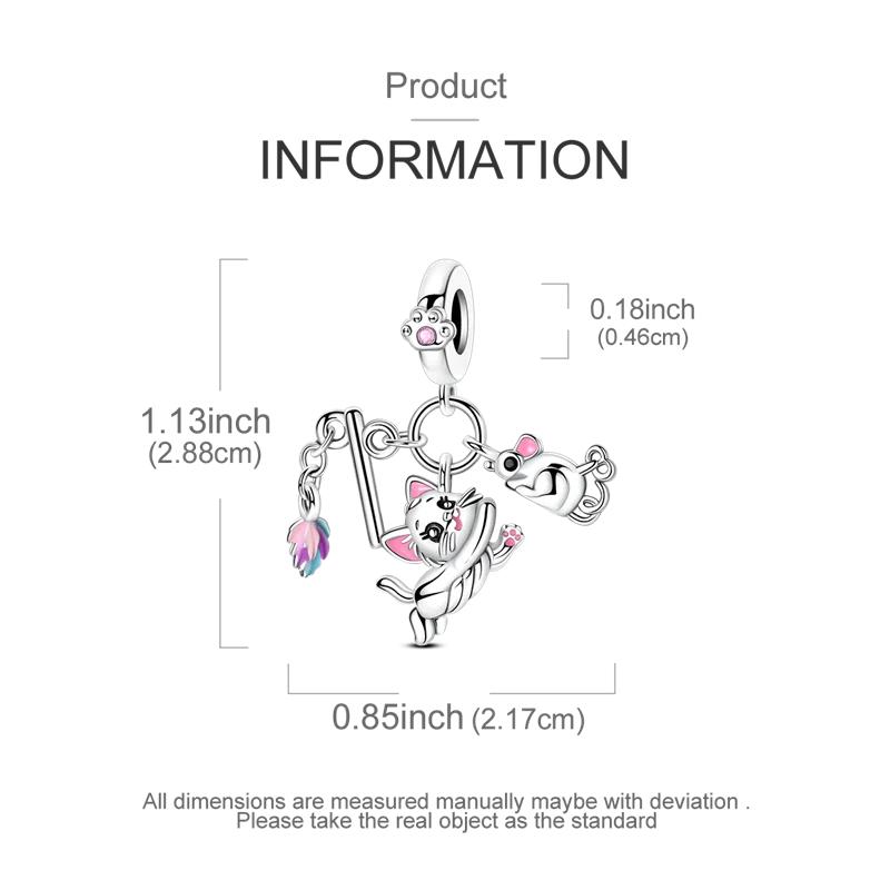 Copper Palm Guardian Eye Angel Heart Charms Beads Fit Original Bracelet Diy Jewelry Pendants Dangle Gift For Woman