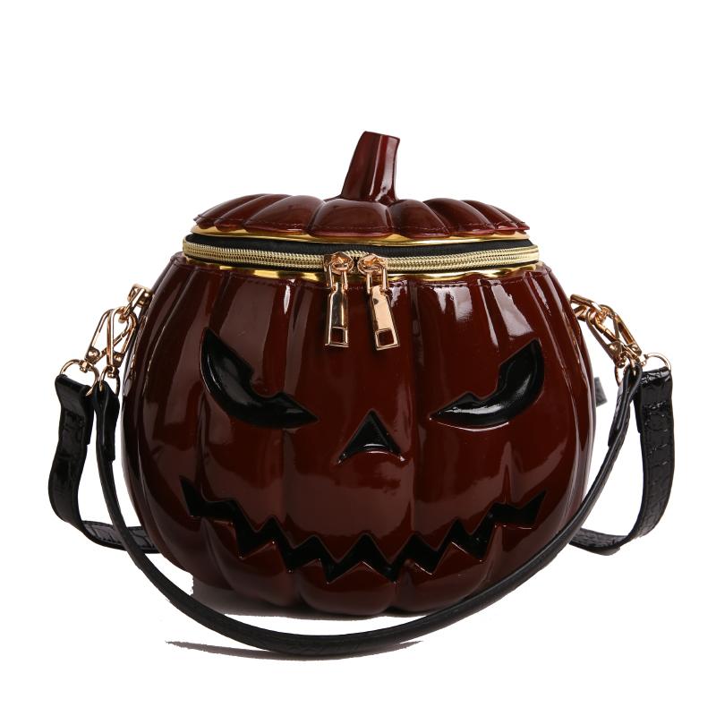 2025 Halloween New Fashion Barrel-Shaped Glossy PU Shoulder & Crossbody Bags Solid Creative Stylish Design Handbags for Women