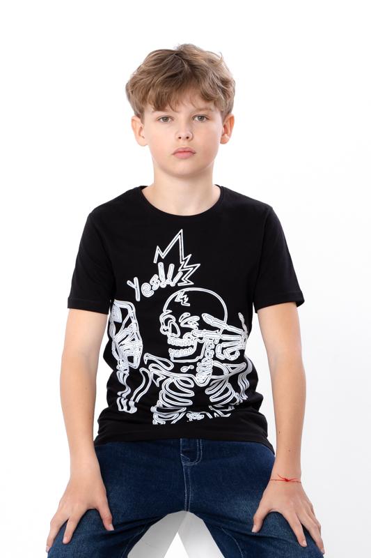 

Літня футболка для хлопчиків – Комфортна та Високоякісна Бавовна, Літо, 6021-4-1 HC 140 чорний