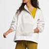 Nike Patchwork Sherpa Pullover Warm Fleece Hoodie Women Hoodies Silver-White AJ7285-031