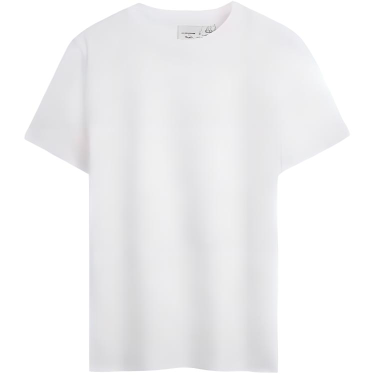 

Calvin Klein Solid Versatile Fashion Pullover Short Sleeve Regular T-Shirt Women tops Moonlight-White 40WL263-YAA XS