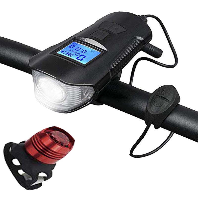 Compteur de Vélo Intelligent & Lumière Rechargeables par USB - Accessoire pour VTT