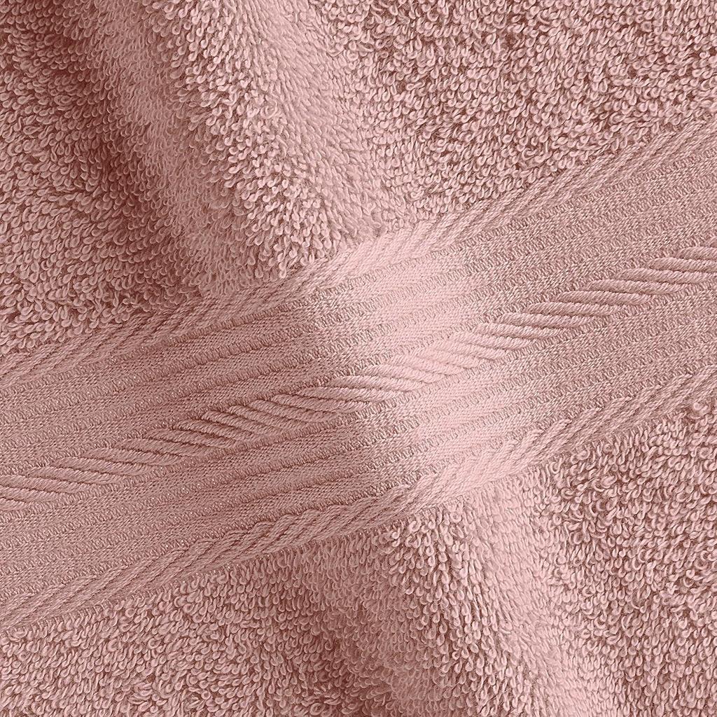 100% Cotton 12 Piece Towel Set, 500 GSM (Turquoise Blue, Olive Green and Baby Pink)