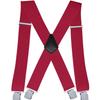Doucharming Herren 5cm Elastische X-Form Verstellbare Hosenträger mit Metallclips