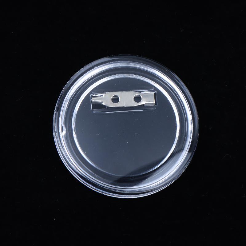 Blank Acrylic DIY Button Pins 10 PCS Transparent Badge Set for Small Business Custom Pin Making Supplies