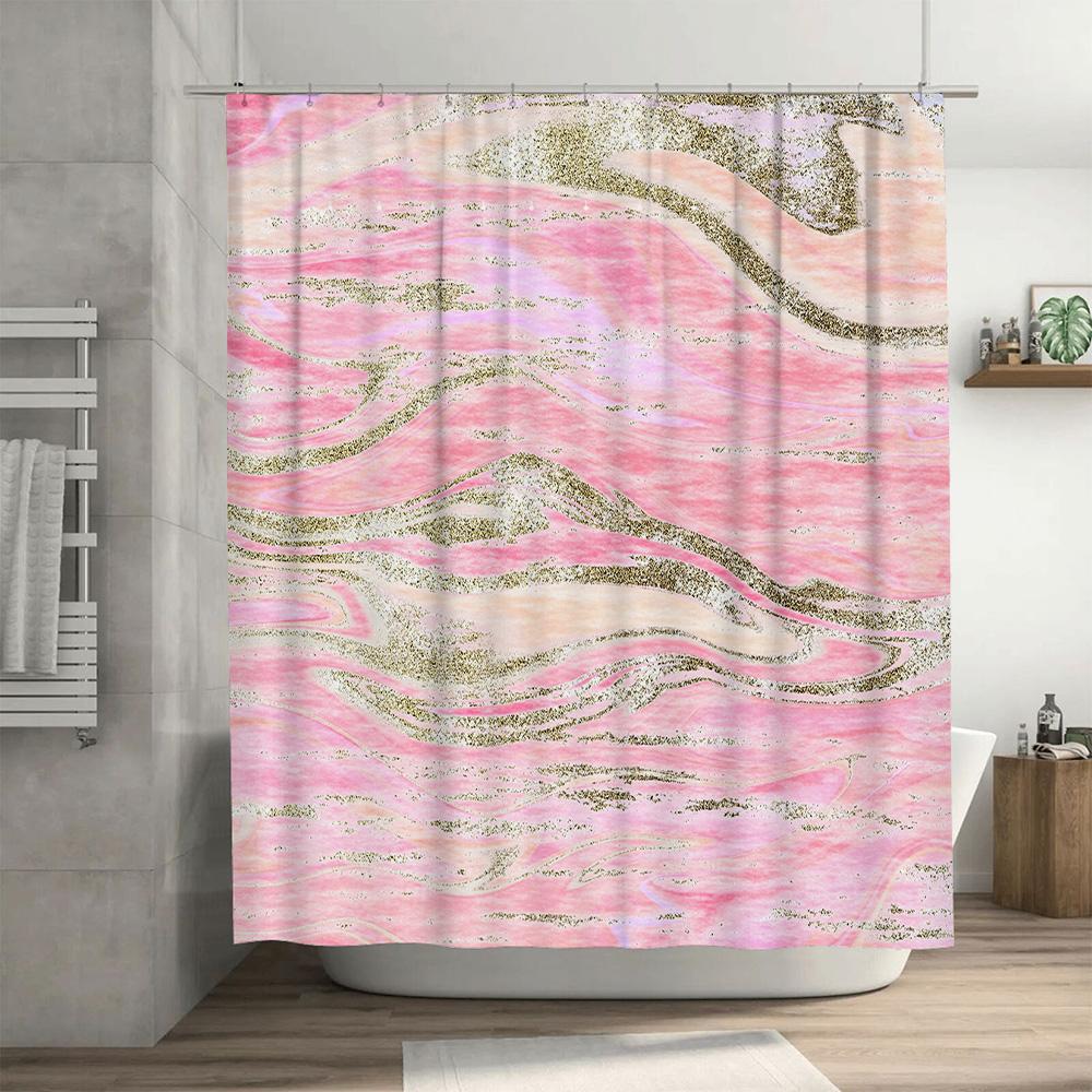 Whirlpool Stars Duschdraperi Högkvalitativt 3D-tryckt Natthimmeldesign Badrumsdekoration Hemaccessoarer Vattentäta Dekorationer