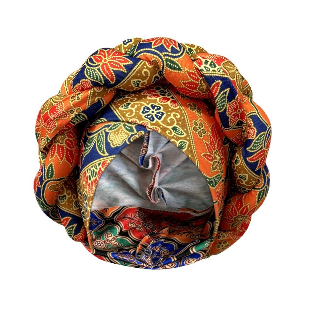 Ethnic Style Headscarf Hat with Big Braids – Popular European/American Head Wrap