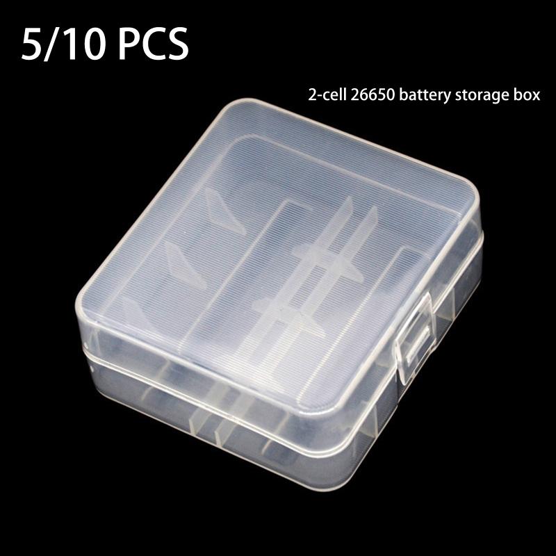2X 26650 Battery Storage Case Holder Plastic Durable Organizer Safe Battery Protection for Home and Travel