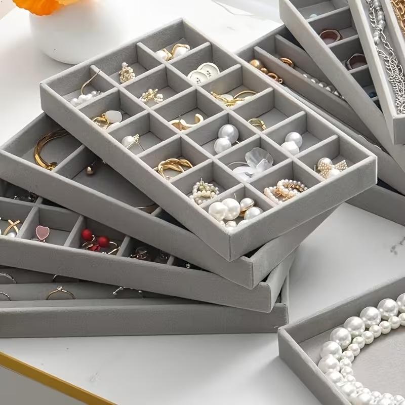 Samt Schmuckaufbewahrungsschale für Armbänder und Accessoires - Eisblumen-Design