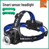 Outdoor Rechargeable High-Brightness Headlamp with Telescopic Zoom for Fishing, Camping, and Mining.