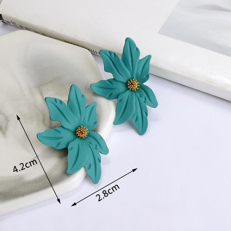 Cercei lungi cu cristale verzi pentru femei, cu pandantive în formă de floare, imitație zirconiu, cercei cu frunze metalice, cadou pentru petrecere