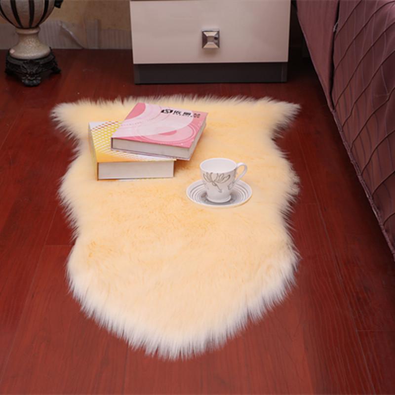 Imitation Australian Wool Plush Carpet Sofa Cushion & Bay Window Mat