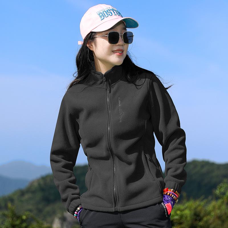 Women's Windproof Fleece Hiking Jacket - Warm, Rainproof, and Casual for Outdoor Sports