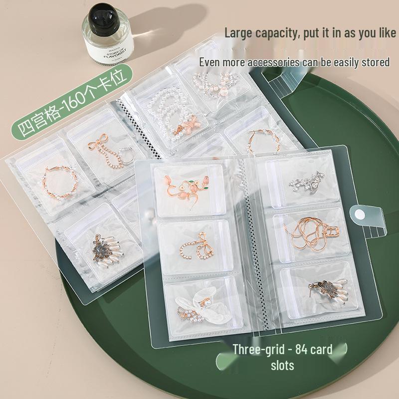 Transparent Dustproof Jewelry Storage Box & Sealable Bags for Earrings, Rings, Bracelets, and Necklaces