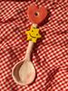 Deulkkot Ceramic Pink Heart Star Smile Spoon
