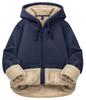 TACVASEN Cold Kangaroo Size 2XL Women's Fleece-Lined Sweatshirt, Thick, Casual, Everyday, Loungewear, Warm, Weather, Stylish, Soft, 1/2 Pocket,