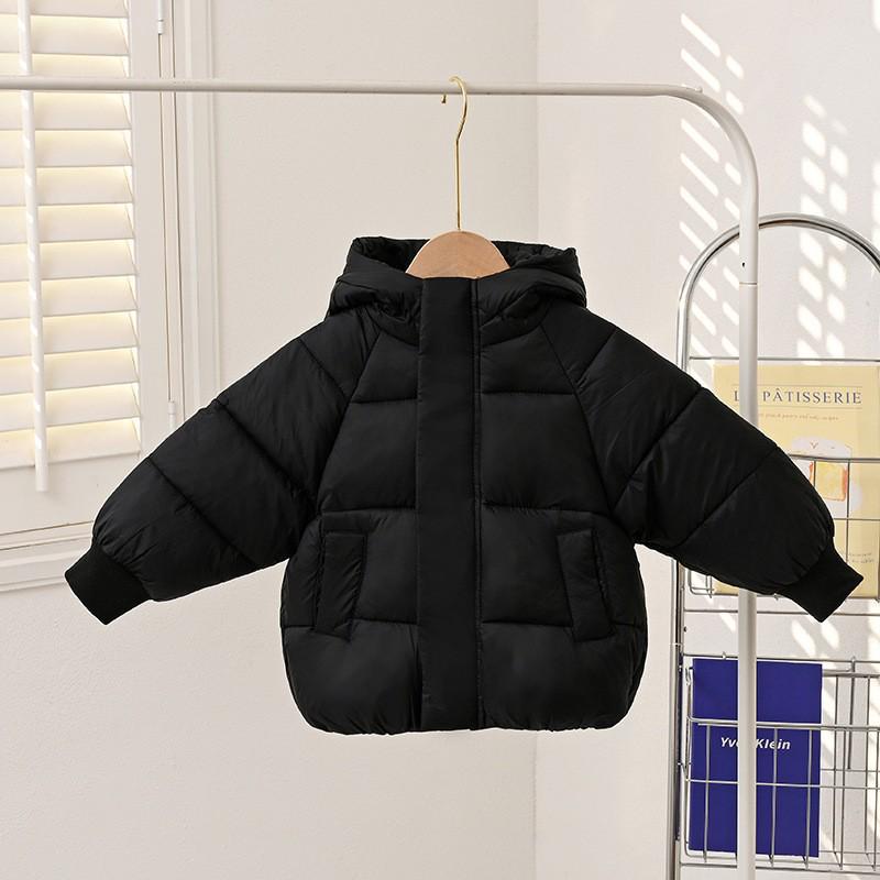 Winter Kids' Down Cotton Jacket - Thickened Velvet Outerwear for Boys & Girls