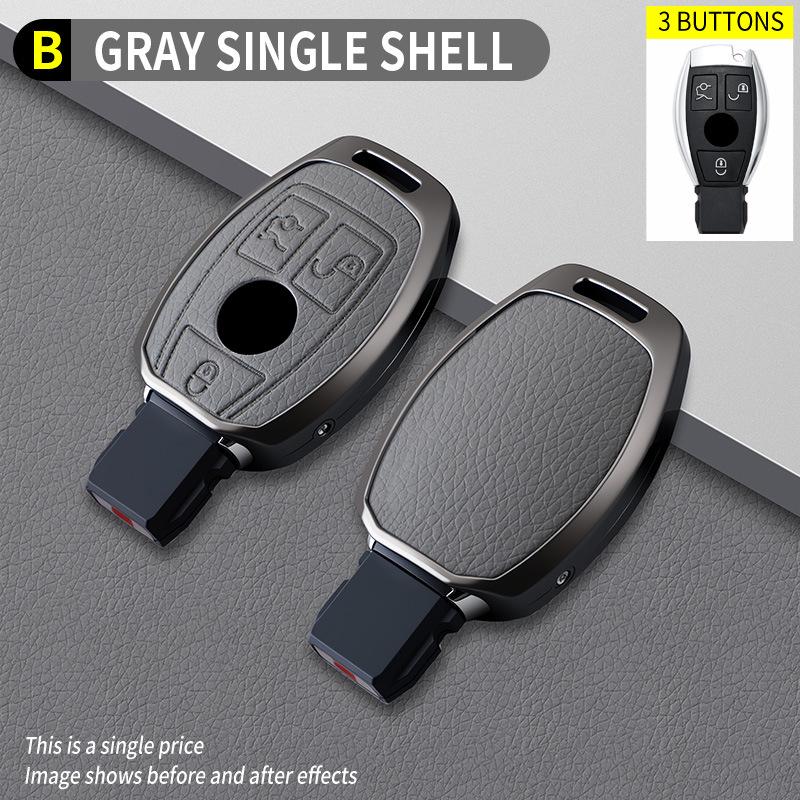 Maybach Model B Key Case in Elephant Grey OPP bag