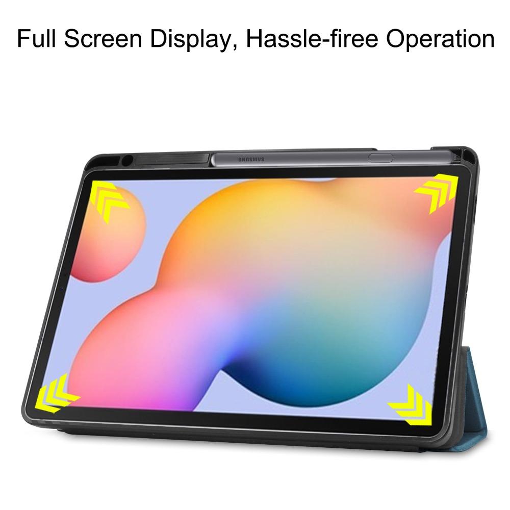 For Samsung Tab S6 Lite P610 P615 Case TPU Soft Cover with S Pen Slot Protective Shell