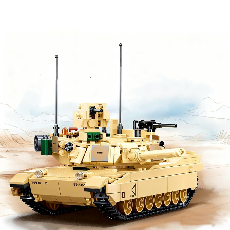 781PCS B0892 Armee Panzer Modell M1A2 Sep V2 Abrams Baustein Kinder Ziegel Spielzeug Bausätze Geschenk