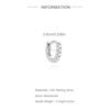 6/7/8/9mm 1pc Sparkling Moissanite Earrings Classic Shining Circle Hoop Earrings For Women Fine Jewelry