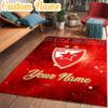 Custom Name FK Crvena Zvezda Rug Office Rug Chair Mat Non Slip Carpet Rugs for Bedrooms Dining Room Living Room Home Decor Gifts