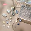 1Pc 3D Acrylic Nail Mold Sea Shell Starfish Goldfish Koi Fish Summer Jellyfish DIY Lace Bow Silicone Nail Art Mold