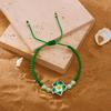 Bohemian Big Flower Charm Bracelets For Women Elegant Resort Style Soft Clay Pottery Beaded Bangles Girls Party Jewelry