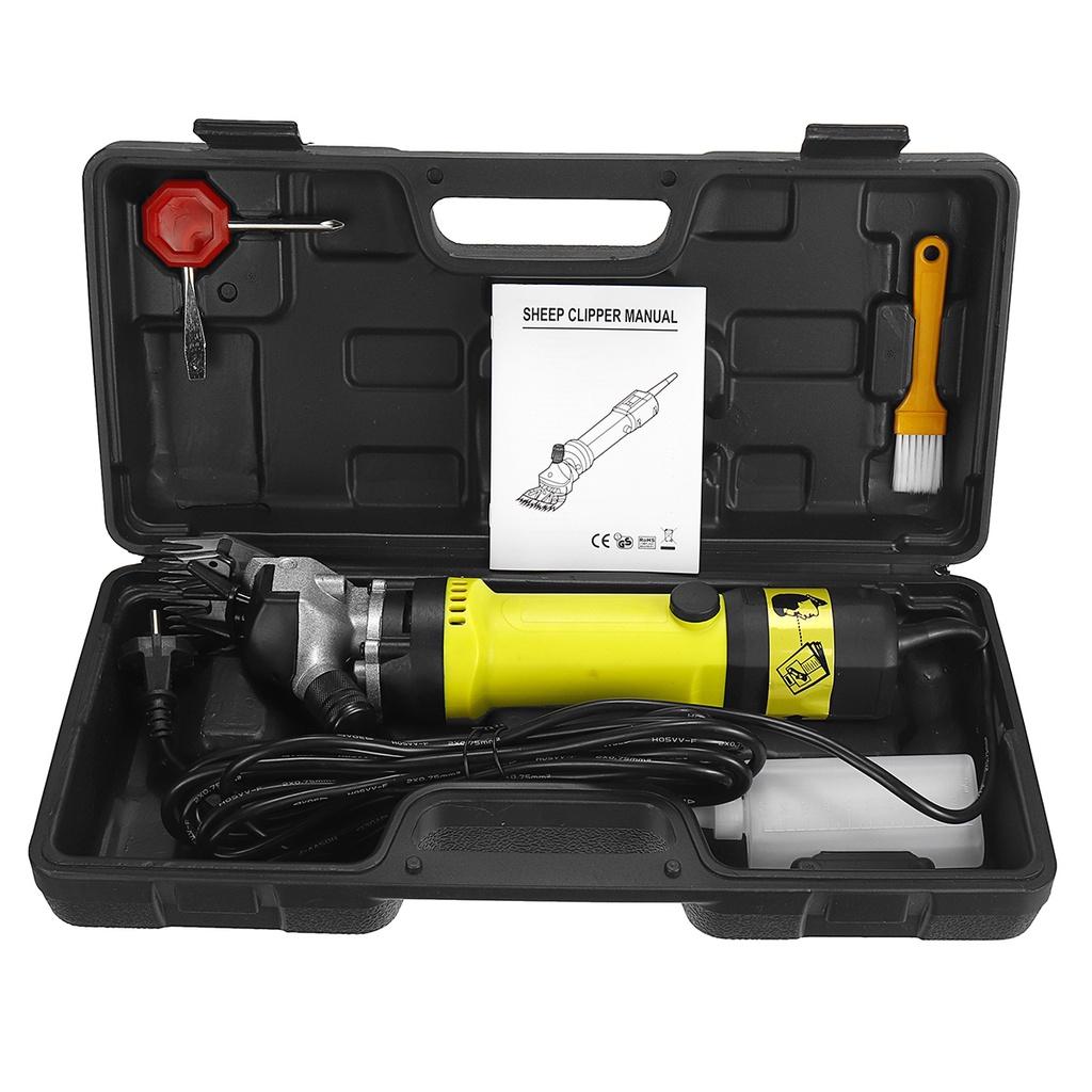 2000W 6 Geschwindigkeiten Elektrische Schaf Ziegen Schermaschine Trimmer Werkzeug 220V Wolle Schere Schneidemaschine Mit Koffer