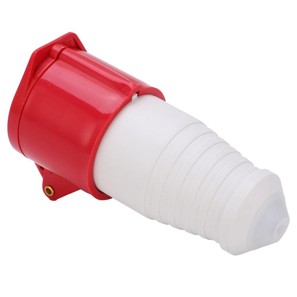 1 Set 4Pin Industrial Plug Connector 380-415V 16A Waterproof Industrial IP44 Heavy Duty Three-Phase Power Plug