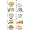 Easter Paper Door Hanging Pendant Rabbit Eggs Door Hangers Decorative Plaques Sign