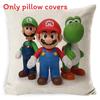 Super Bros Mario Pillow Cover Car Home Living Room Sofa Bedroom Cover Cushion