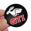 For VW 4Pcs 56mm Car Wheel Center Hub Cap Stickers Car Emblem Badge Decal For Volkswagen GTI R-Line R Polo T5 Golf Passat Scir