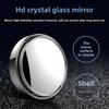 2Pcs Car Round Frame Convex Wide-angle Clear Rearview Auxiliary Mirror 360 Degree Blind Spot Mirror Adjustable Driving