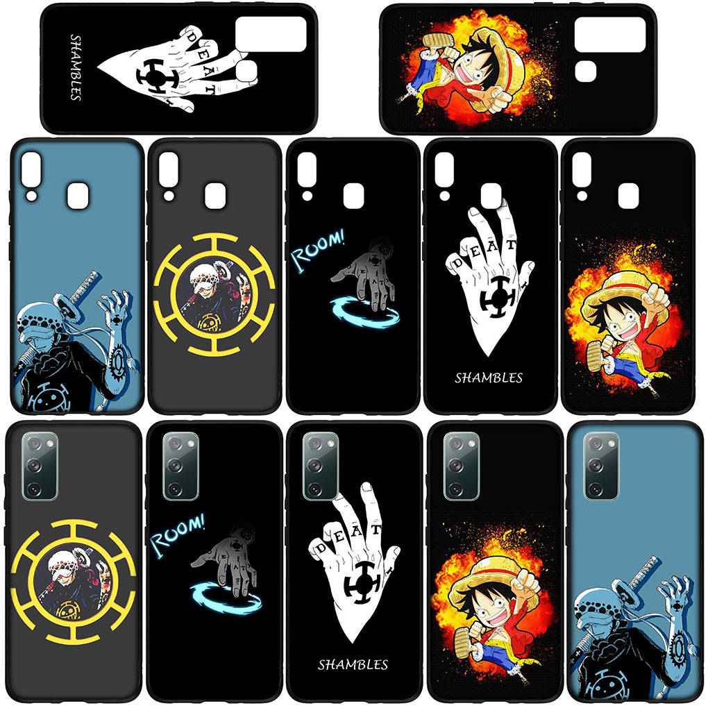 Cover for iPhone 16 15 Xiaomi Redmi Note 14 13 12 11 Pro Max 16e Samsung Galaxy S25 S24 S23 Moto OPPO Huawei Trafalgar Law Luffy One Piece Phone Case