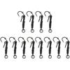 12PCS with Barbed Carp Fishing Hook with Swivels Fishing Hook Kit Ronnie Fishing Hook  Carp Fishing