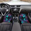 Durable High End Blue Skull Pattern Car Floor Mat Suitable for Decorative Accessories at the Standard Driving Position Car Mat