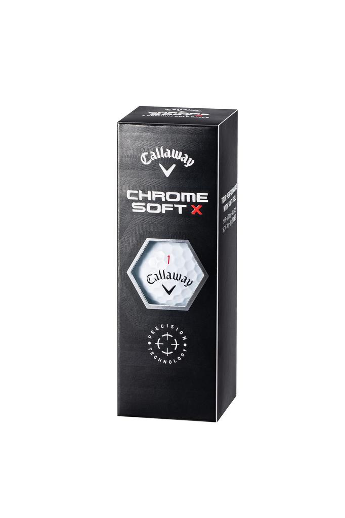 Callaway Golf Ball CHROME SOFT X 2022 1 Dozen (12 Pieces) 4 Piece Construction White