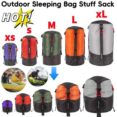 Outdoor Sleeping Bag Stuff Sack Waterproof Sleeping Bag Compression Storage Bag Large Capacity Space Saving for Camping Hiking