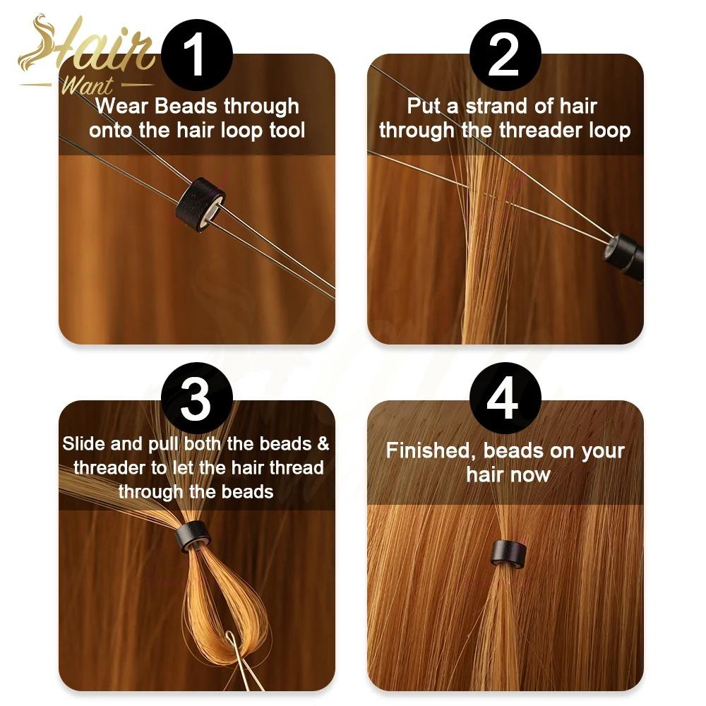 Hair Extension Tool Kit  Pliers for Feathers Extensions Loop Threader Pulling Hook Tools For Hair Salon