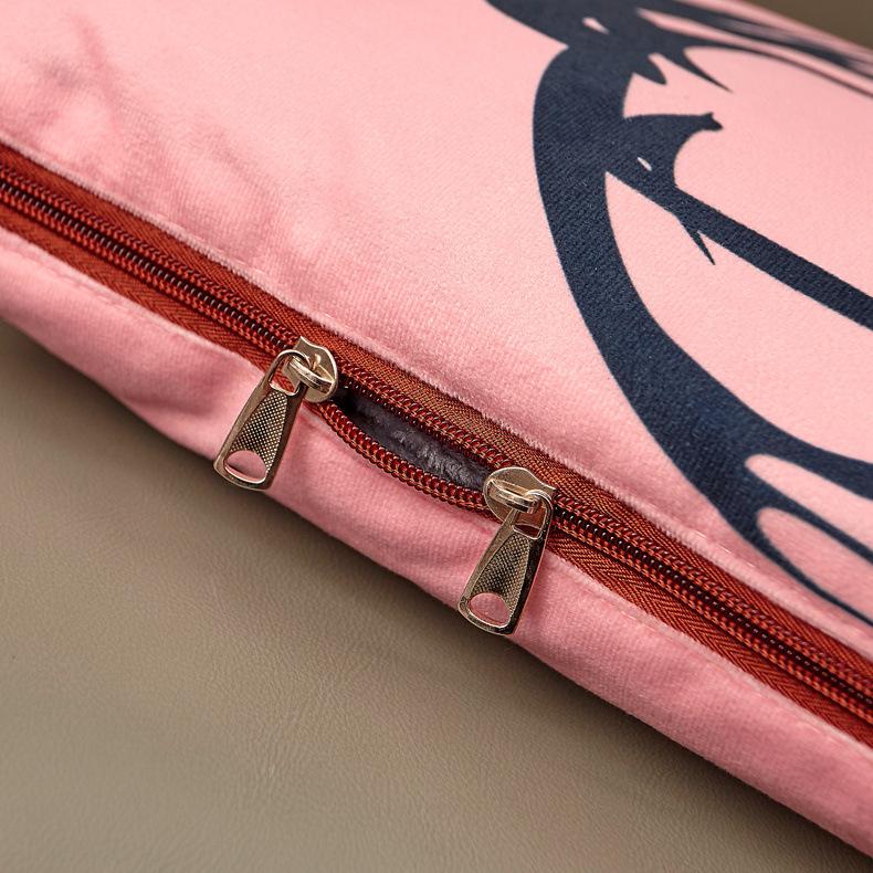 Kemila 2 в 1 офисное одеяло для обеда плюшевая подушка с изображением северного оленя — фото 5