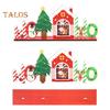 Christmas Table Sign Wooden Snowman Santa Reindeer Xmas Tree Ornaments Merry Christmas Decoration for Home Party DIY Decor