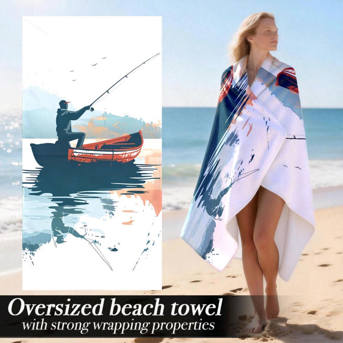

Beach Towel | Bath Towel Lightweight Extra Large Soft Luxury Oversized with Strong Wrapping Properties | Suitable for Home, Gym W40*H60(CM)