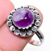 Sage Amethyst Gemstone Handmade 925 Sterling Silver Jewelry Ring Size 10