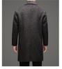 Men's Premium Double-Sided Wool Alpaca Double-Breasted Long Coat for Autumn/Winter